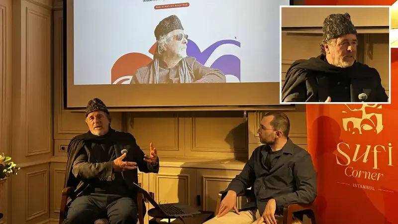 Ovidio Abdullatif Salazar, Sufi Corner'ın Üsküdar'daki merkezinde sinemaseverlerle bir araya geldi.