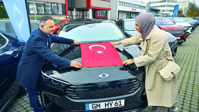Türkiye'nin yerli ve milli otomobili Togg, Almanya’da ilk teslimatlarını gerçekleştirdi.