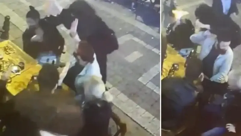 Genç kadının yüzüne yanıcı madde döküp ateşe verdi.