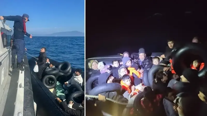 Kurtarılan ve yakalanan göçmenler, işlemlerinin tamamlanmasının ardından İl Göç İdaresi Müdürlüğüne teslim edildi. 