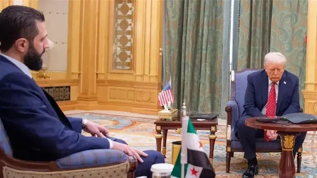 الرئيس السوري يصل البيت الأبيض للقاء ترامب 
