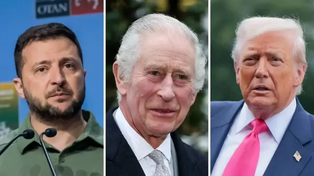 Владимир Зеленский, Карл III, Дональд Трамп