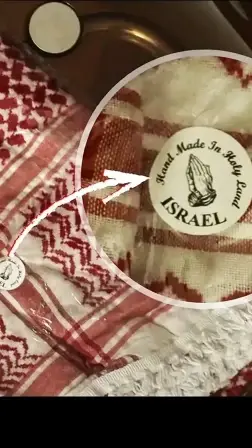 Palestinian keffiyehs held at Israeli ports