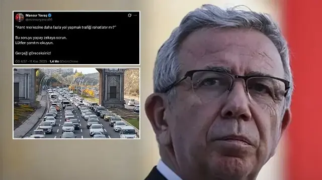 Tepkilerin odağındaki Mansur Yavaş'tan 'trafik' çözümü: Yapay zekaya sorun