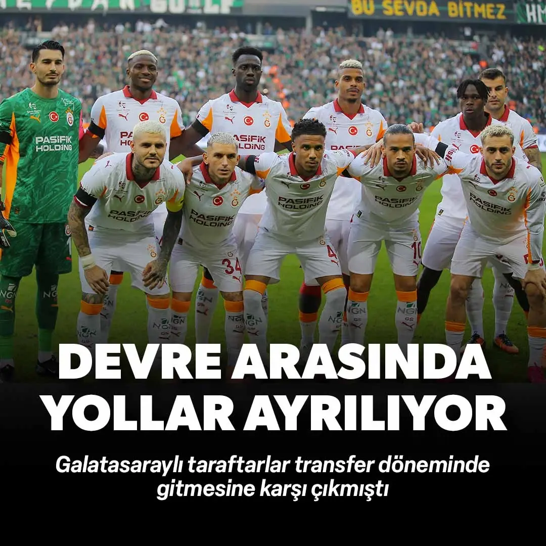 Galatasaraylı taraftarlar transfer döneminde ayrılmasına karşı çıkmıştı: Devre arasında gönderiliyor
