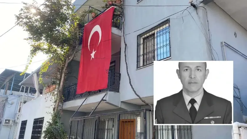Şehit astsubayın İzmir'deki babaevinde yas
