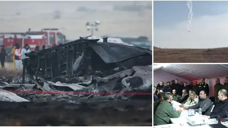 Gürcistan-Azerbaycan sınırında düşen askeri kargo uçağı