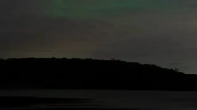 New Jersey semaları Kuzey Işıklarıyla renklendi