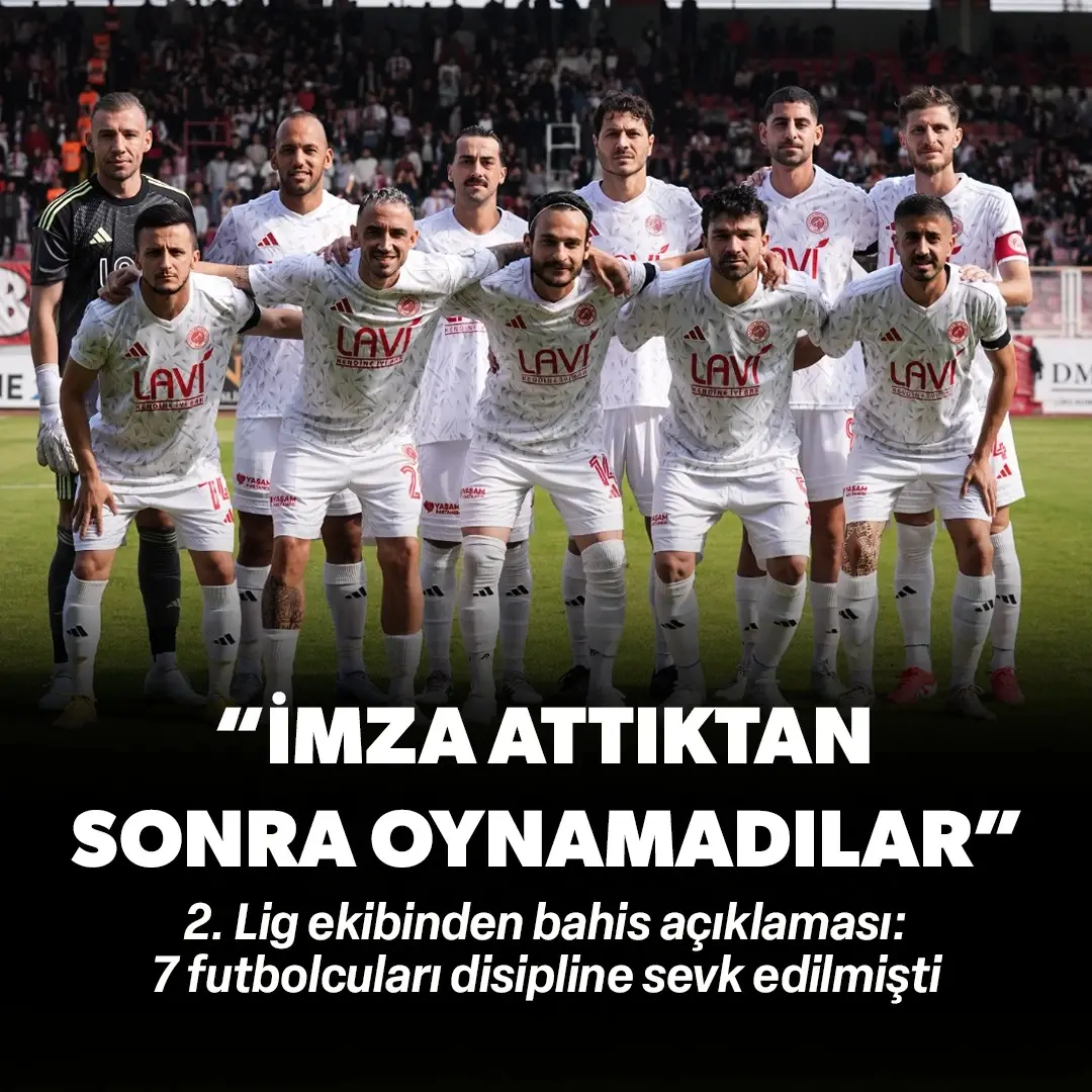 2. Lig ekibinden bahis açıklaması: "İmza attıktan sonra oynamadılar"
