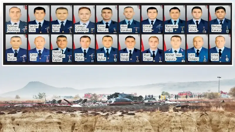 TSK’ya ait C130 tipi askeri uçağın Gürcistan-Azerbaycan sınırında düşmesi sonucu 20 kahraman askerimiz şehit oldu.