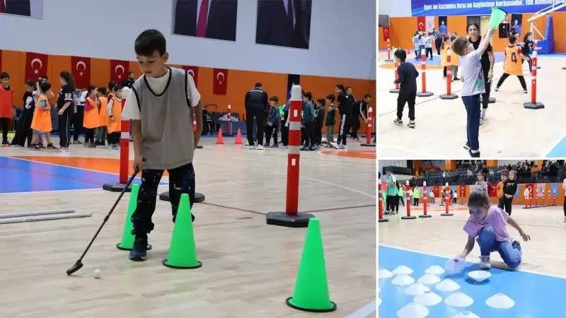 10-13 Kasım tarihleri arasında Prof. Dr. Nabi Avcı Spor Tesisleri’nde gerçekleştirilen etkinlikler, 6-12 yaş arası çocukların katılımıyla sürüyor. 