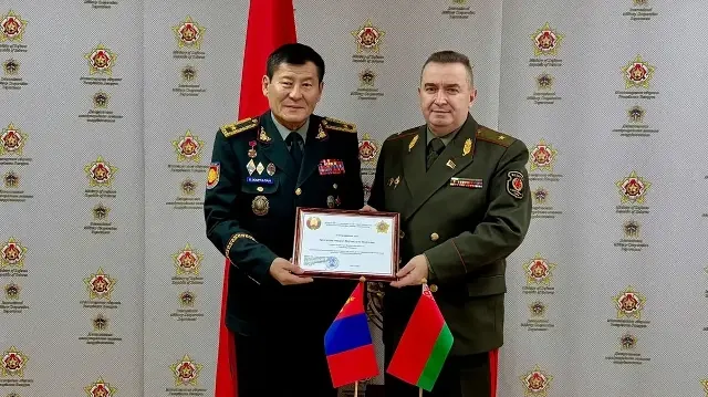 Аккредитация атташе по вопросам обороны при посольстве Монголии в РФ (по совместительству в Республике Беларусь) бригадного генерала Пурэвсурэна Жаргалана