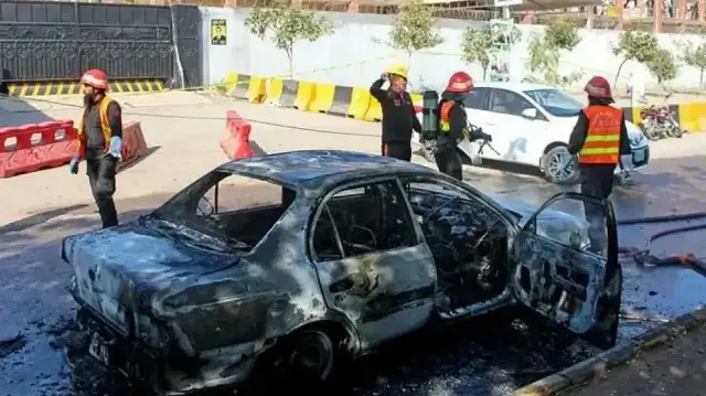 پاکستان نے اس حملے کا الزام انڈیا اور افغانستان پر عائد کیا تھا۔ 