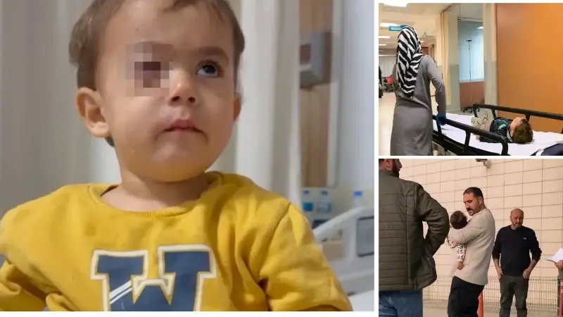 İki yaşındaki Alpaslan görme yetisini kaybetti