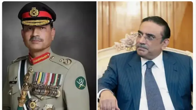 Асим Мунир и Асиф Али Зардари