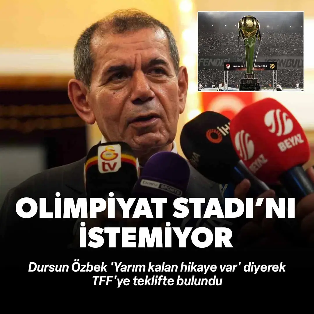 Dursun Özbek Olimpiyat'ı istemiyor: 'Yarım kalan hikaye var' diyerek o stadı işaret etti