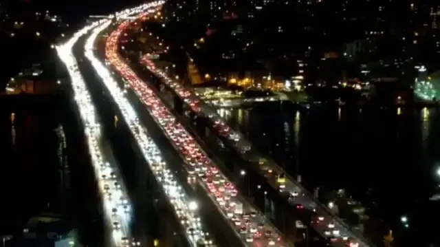 İstanbul'da trafik yoğunluğu yüzde 85'e ulaştı