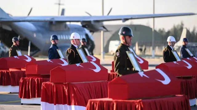 В Анкаре прошла церемония прощания с погибшими военнослужащими | Фото: AA