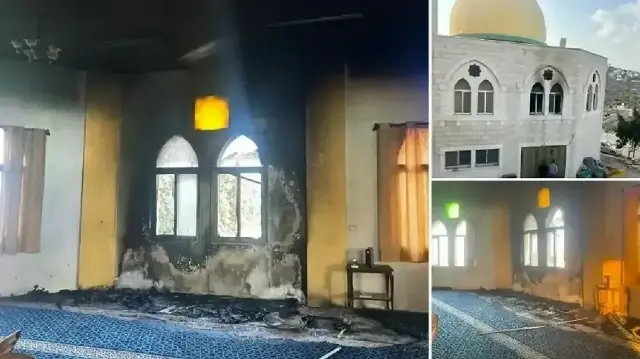Israeli settlers torch mosque in West Bank, sparking condemnation
