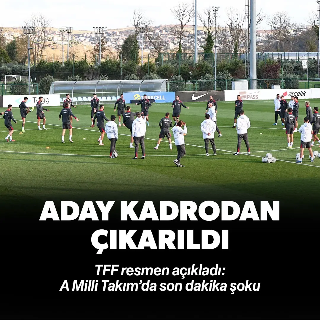 TFF'den son dakika açıklaması! A Milli Takım kadrosundan çıkarıldı