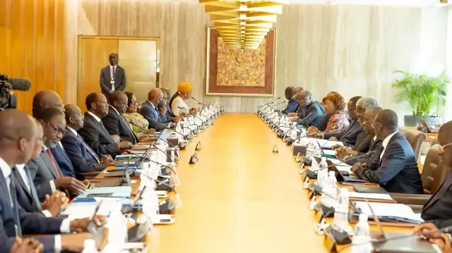 1er Conseil des Ministres tenu à la suite de l’élection présidentielle ivoirienne du 25 octobre 2025, par le Président de la République, Alassane Ouattara.