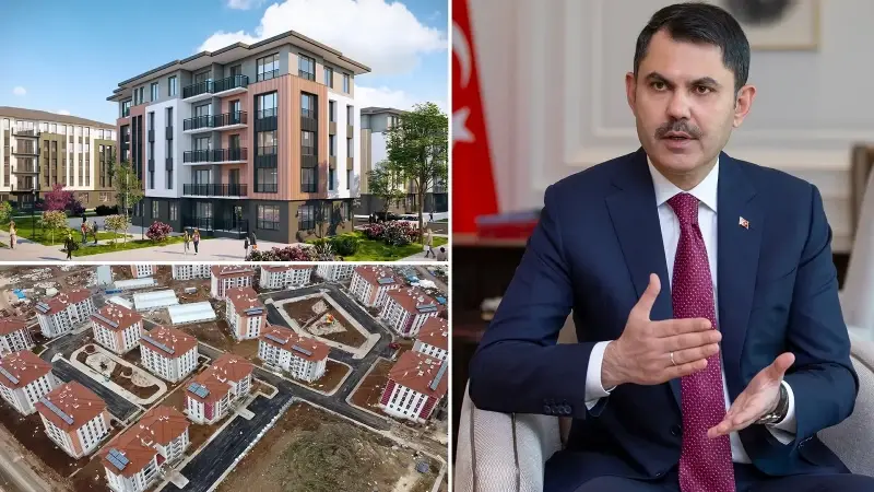 Bakan Kurum, 500 bin sosyal konut projesine ve yapımı devam eden deprem konutlarına ilişkin açıklamalarda bulundu.