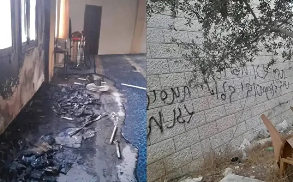 Israeli settlers torch mosque in West Bank, sparking condemnation