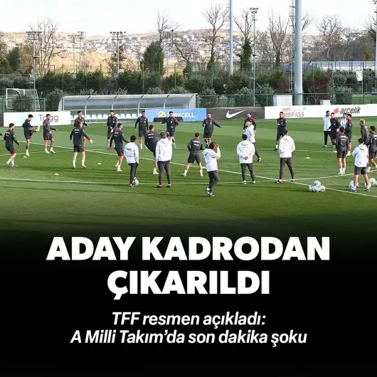 TFF'den son dakika açıklaması! A Milli Takım kadrosundan çıkarıldı