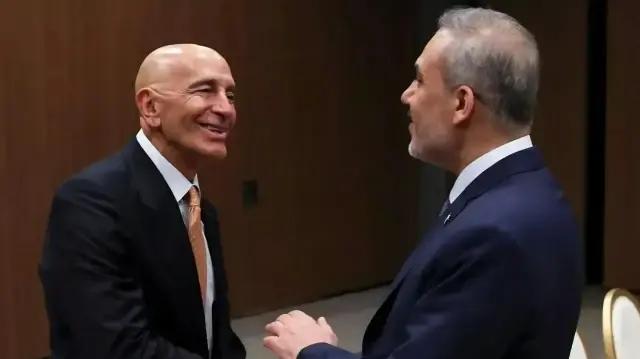 فيدان يستقبل السفير الأمريكي ومستشار ترامب