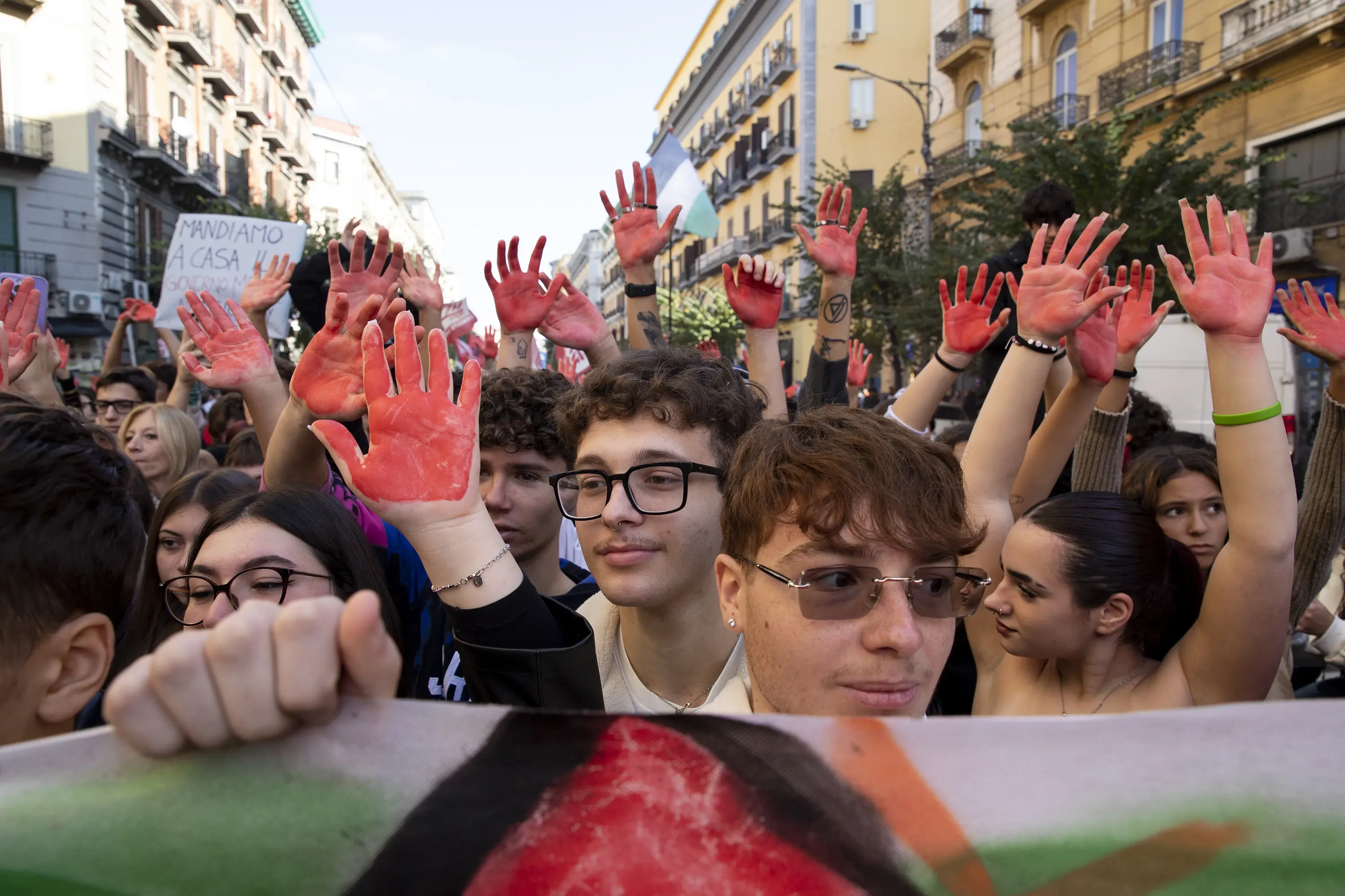 Italian Students Strike Against Government's Pro-Israel Stance

