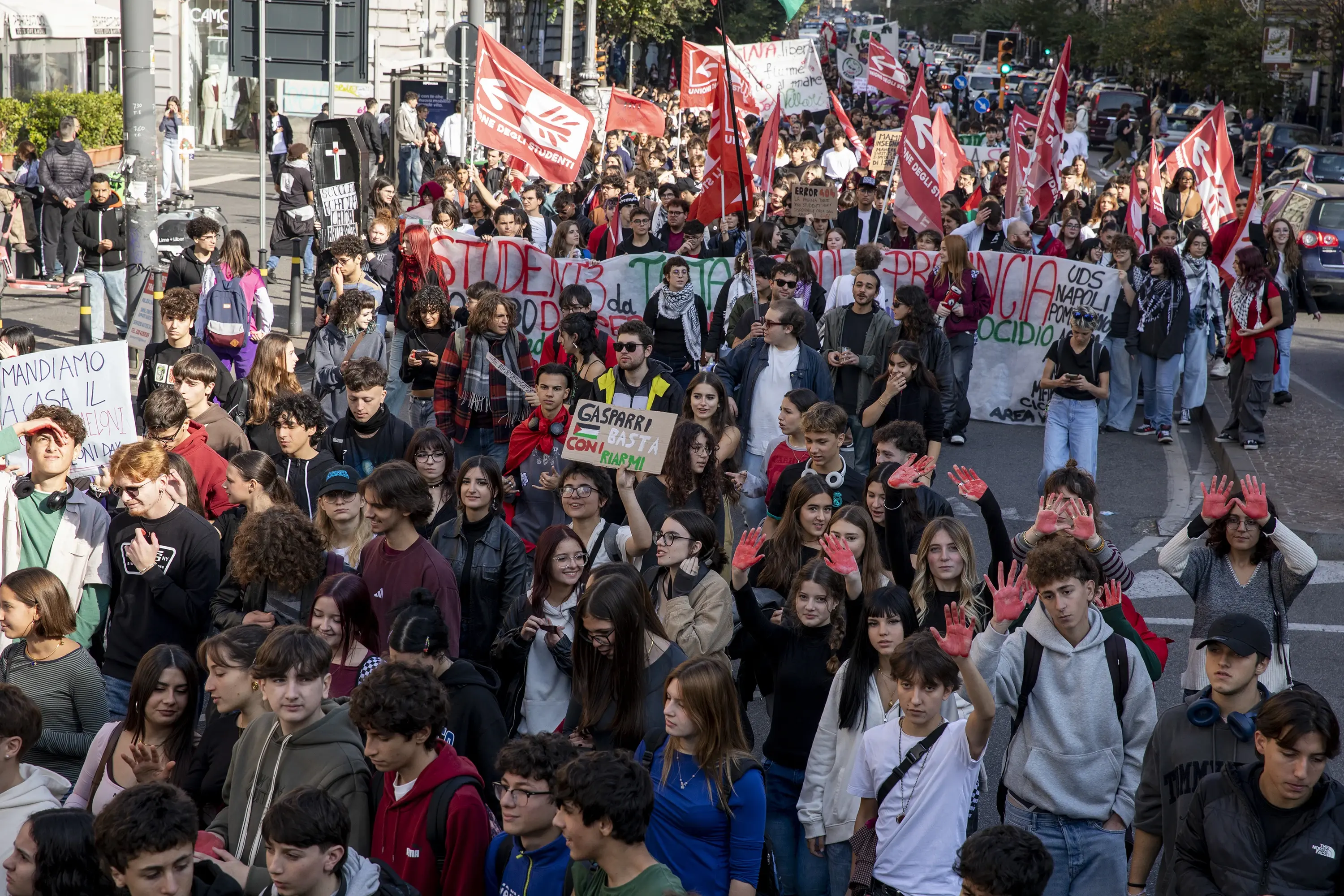 Italian Students Strike Against Government's Pro-Israel Stance

