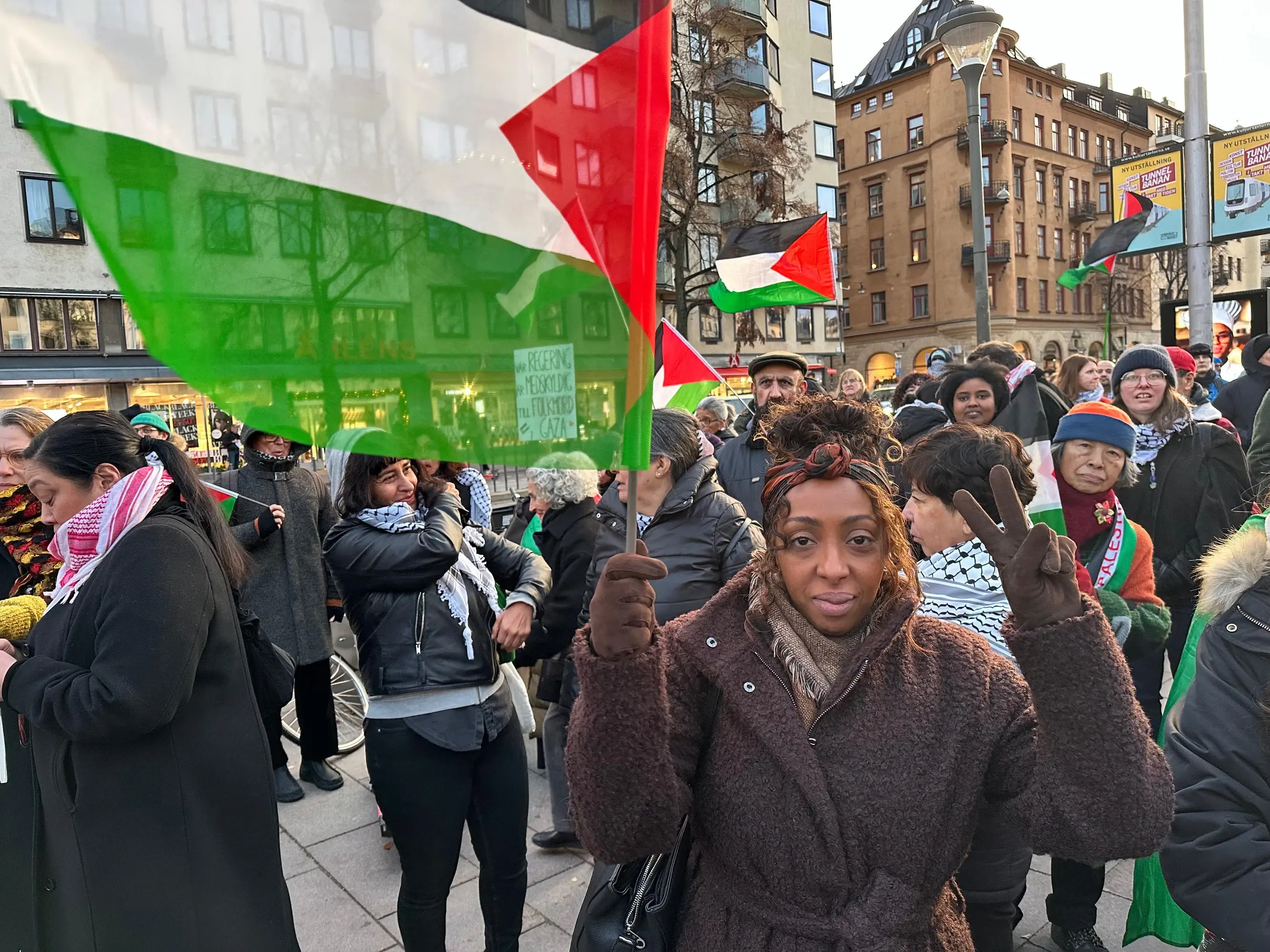 Sweden protest Israeli Gaza campaign and demand arms embargo