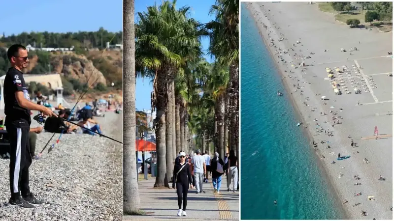 Antalya’da yazdan kalma günler yaşanıyor.