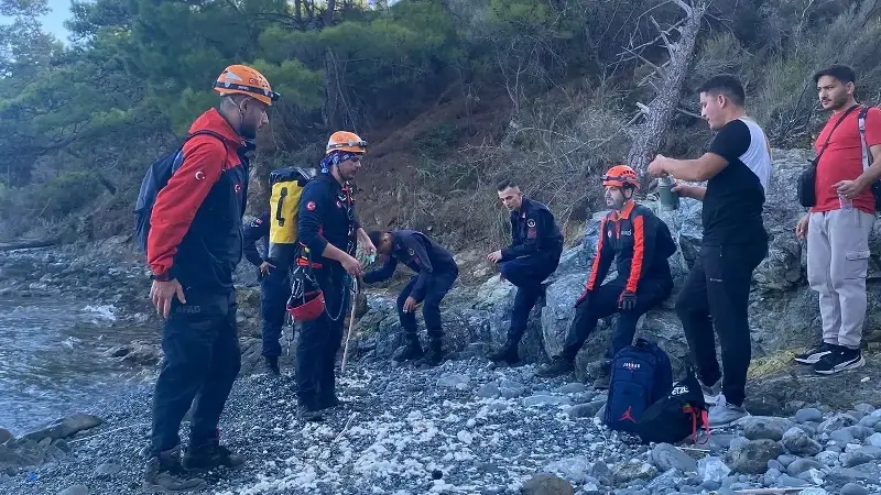 Kurtarılan kişinin durumunun iyi olduğu öğrenildi.