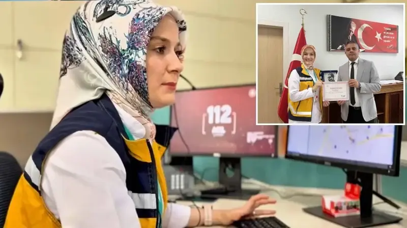 112 personelinin telefonda yönlendirmesi ile eşine doğum yaptırdı