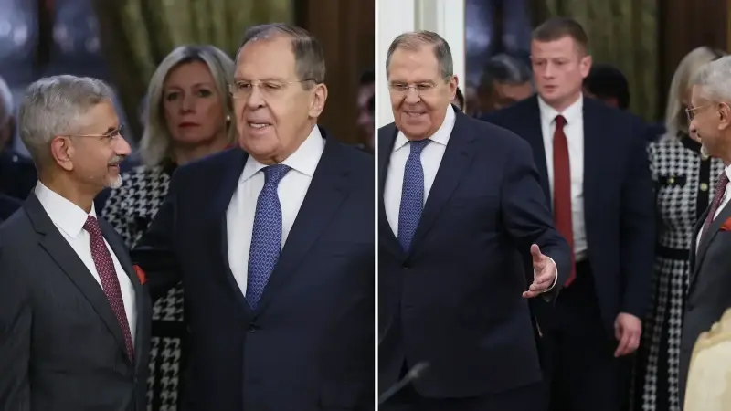 Rusya Dışişleri Bakanı Sergey Lavrov ile Hindistan Dışişleri Bakanı Subrahmanyam Jaishankar