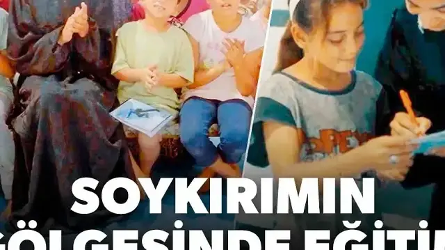 Yıkımın ortasında eğitim umudu