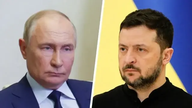 Владимир Путин и Владимир Зеленский