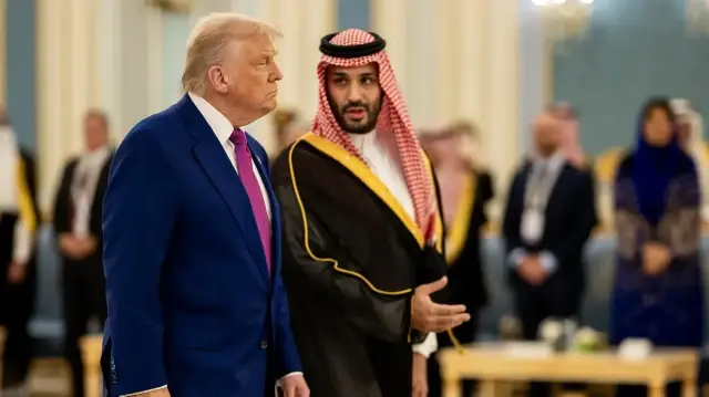 ڈونلڈ ٹرمپ اور محمد بن سلمان کی ایک فائل فوٹو