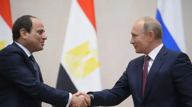 Абдель Фаттах ас-Сиси и Владимир Путин