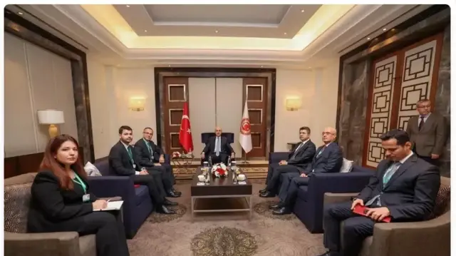 Председатель парламента Турции Нумана Куртулмуш встретился с генеральным секретарем ТЮРКПА Рамилем Гасаном