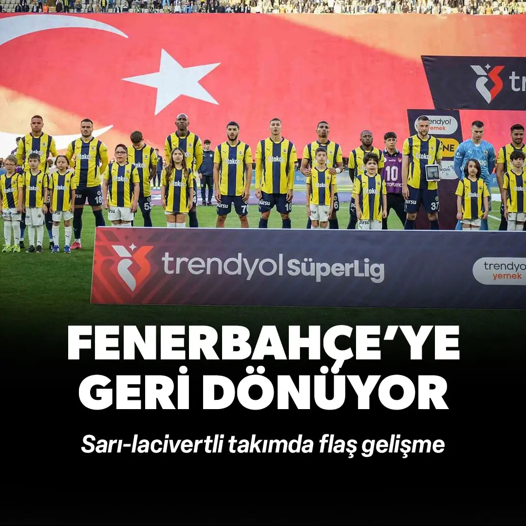 Fenerbahçe'de flaş gelişme! Ocakta takıma dönüyor