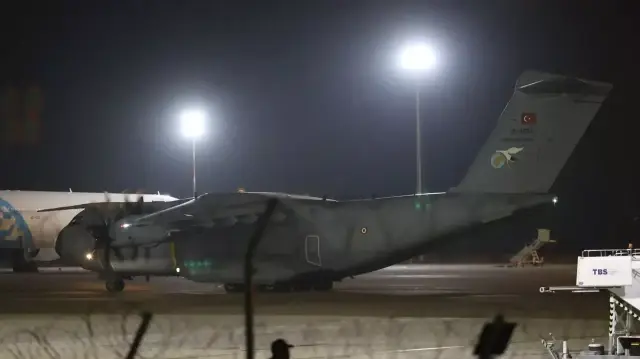 Wreckage of crashed Turkish C-130 arrives in Kayseri for probe