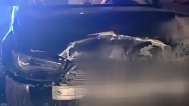 Sinop Belediye Başkanı'nın aracı domuz sürüsüne çarptı