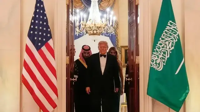 تصاویر: وائٹ ہاؤس میں سعودی ولی عہد محمد بن سلمان کا پرتپاک استقبال  