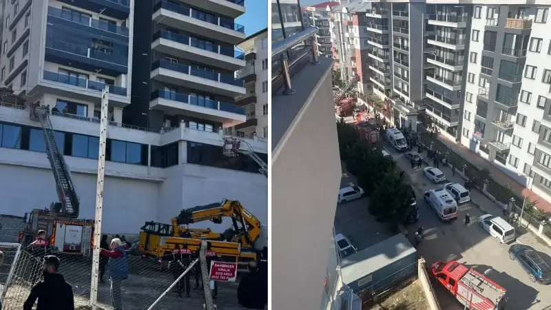 Soğutma çalışmalarının sürdüğü binada, yangınla ilgili de soruşturma başlatıldı. 