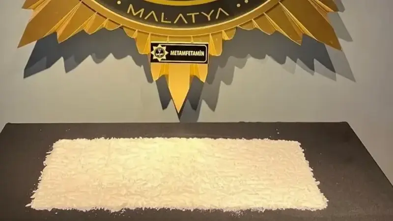 MALATYA’DA 1 KİLO METAMFETAMİN ELE GEÇİRİLDİ