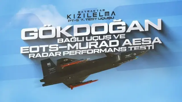 KIZILELMA впервые совершила полет с ракетой класса «воздух-воздух»