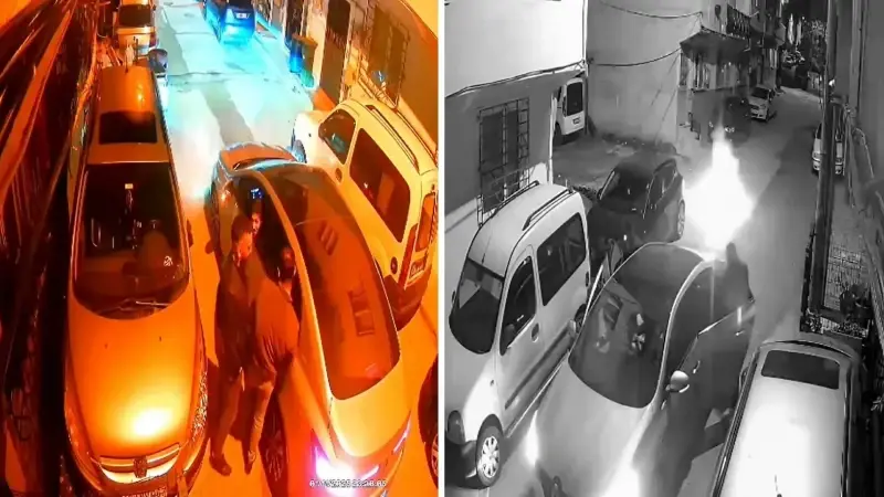 O anlar güvenlik kameralarına yansıdı.