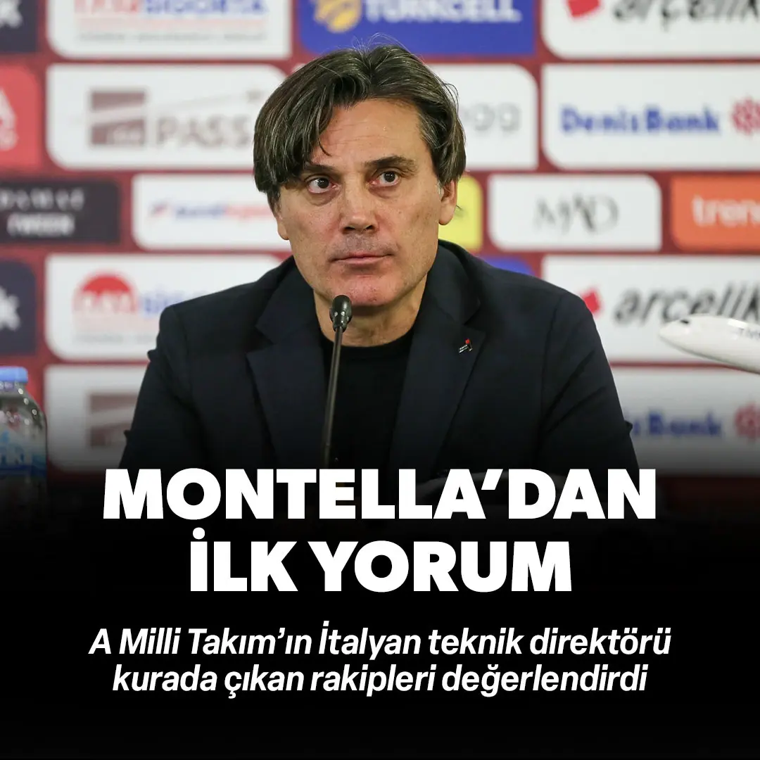 Montella'dan A Milli Takım'ın play-off kurasına ilk yorum